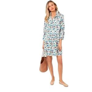 Tuckernuck Summer Vines Hayes Dress Size XS Shirtdress Long Sleeve Floral